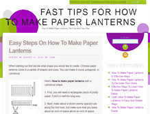 Tablet Screenshot of howtomakepaperlanterns.org
